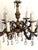 Antique French Brass and Lead Crystal 12-Light Chandelier, 1920s For Sale - Image 9 of 11