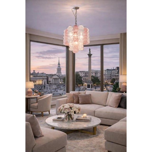 Italian Chandelier in Murano Glass, 1980s For Sale - Image 9 of 18