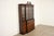 Baker Furniture Company Baker Furniture Georgian Flame Mahogany Lighted Breakfront Bookcase Cabinet With Drop Front Secretary Desk, Circa 1960s For Sale - Image 4 of 17