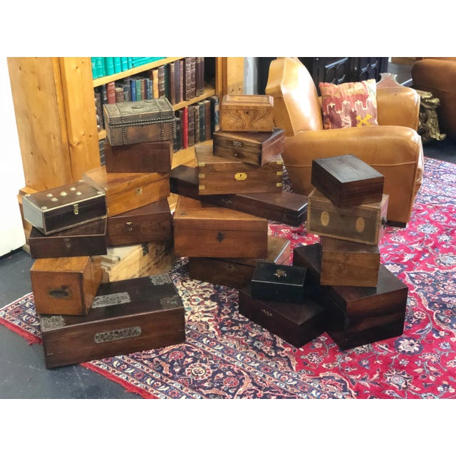 20th Century Campaign Oak Letter Box For Sale - Image 10 of 11