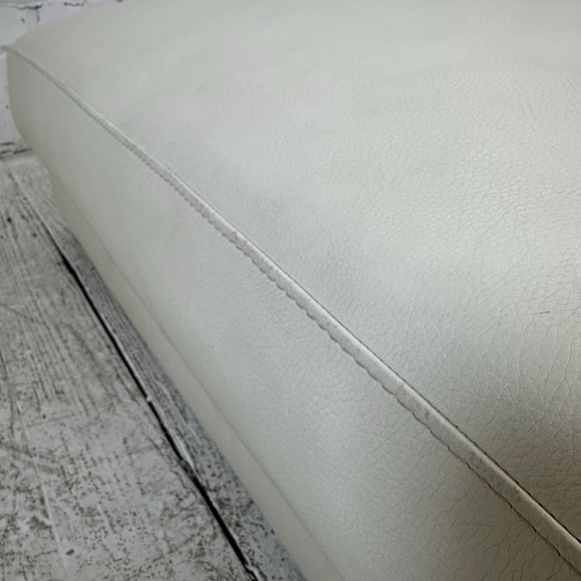 Roche Bobois Oversized Leather Ottoman For Sale In Cleveland - Image 6 of 11