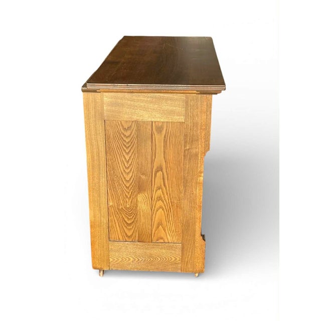 Antique 1800's Eastlake Oak Dresser – Hand Carved – Original Hardware For Sale - Image 6 of 18