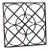 Geometric Circles in Squares Forged Iron Wall Art For Sale
