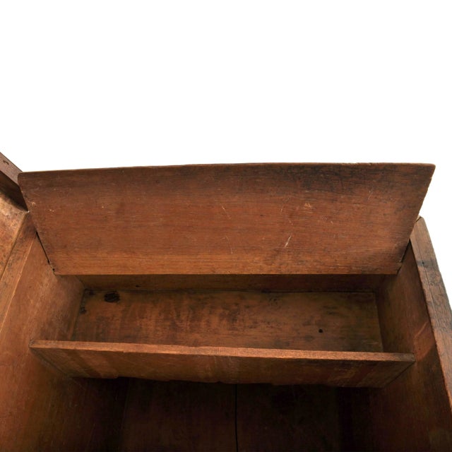 Antique Scandinavian Pine Baroque Folk Art Carved Dowry Chest Trunk Coffer 1780 For Sale - Image 12 of 12