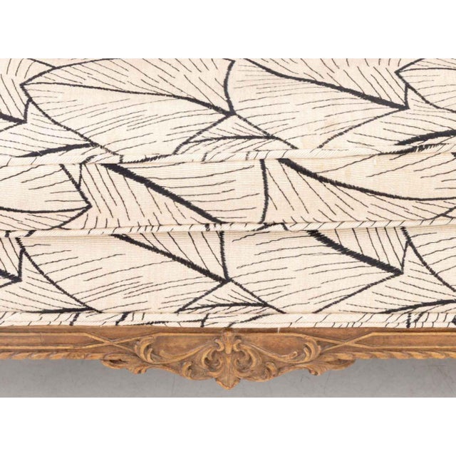 Mid 20th Century Chinese Chippendale Style Upholstered Settee For Sale - Image 5 of 8