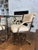 1980s Vintage Cal-Style Bronzed Chrome & Glass Dining Set With Rolling Armchairs — Set of 5 For Sale - Image 5 of 14