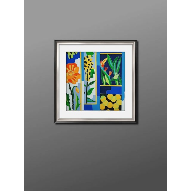 Ugo Nespolo, I fiori a quinte, 21st Century, Silkscreen For Sale - Image 3 of 4