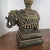Wood Pair of British Colonial Style Elephant Table Lamps With Rattan Shades For Sale - Image 7 of 13