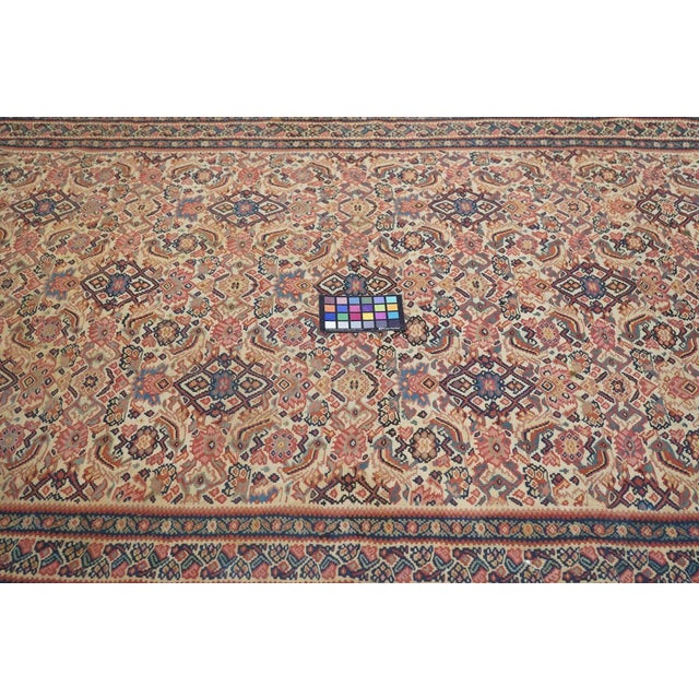 Traditional Antique Senneh Kilim Rug 4'7'' x 6'8'' For Sale - Image 3 of 10