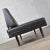 Vintage Mid Century Modern Black Vinyl Faux Leather Convertible Sofa by Universal of High Point For Sale - Image 6 of 13