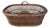 Large Basket with Cross-Braced Edges, 1890s For Sale