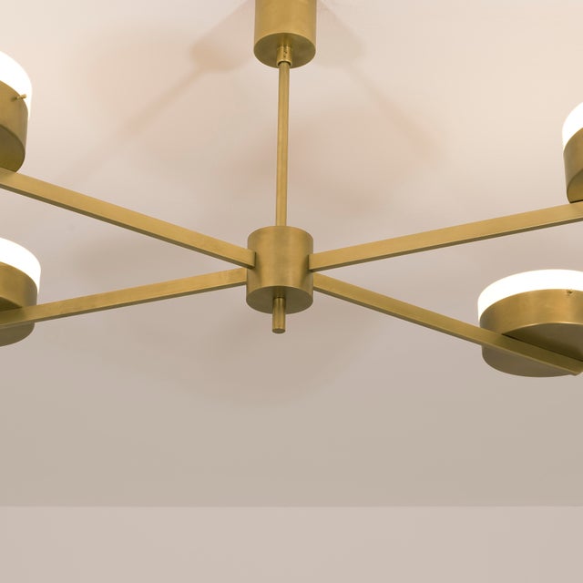 Afra & Tobia Scarpa Lighting / Design for Macha Celeste Supine Chandelier For Sale - Image 4 of 12