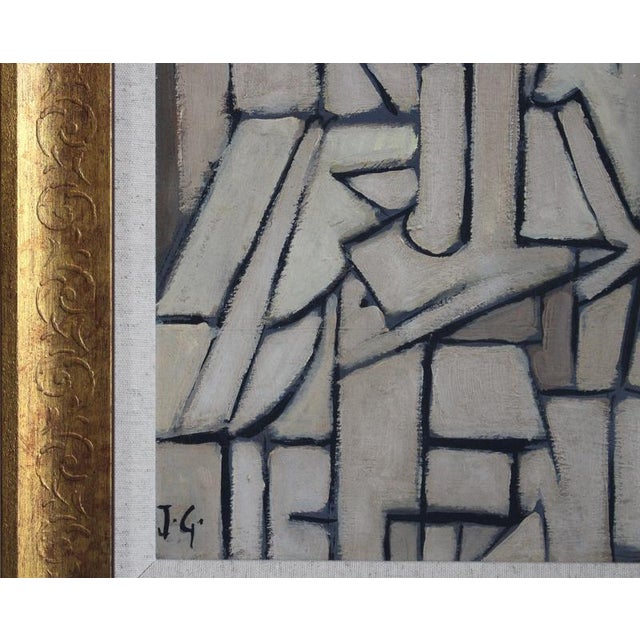 1950s JG, The Vanguard Series, Postwar European Abstraction, 1950s-1970s, Oil on Board, Framed For Sale - Image 5 of 14