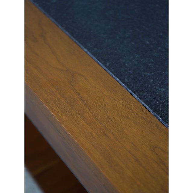 Stickley Cherry 21st Century Collection Granite Top Coffee Table For Sale - Image 10 of 12