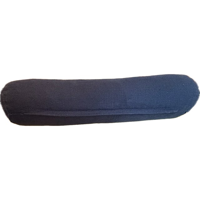 Restoration Hardware Wingback Chair in Navy Blue For Sale - Image 12 of 18