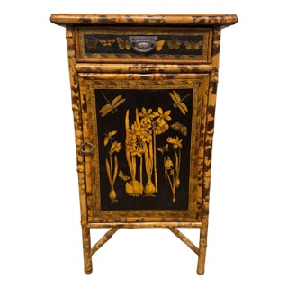 English Bamboo Aesthetic Side Table For Sale