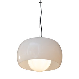 Model Omega Suspension Lamp in Glass by Vico Magistretti for Artemide For Sale