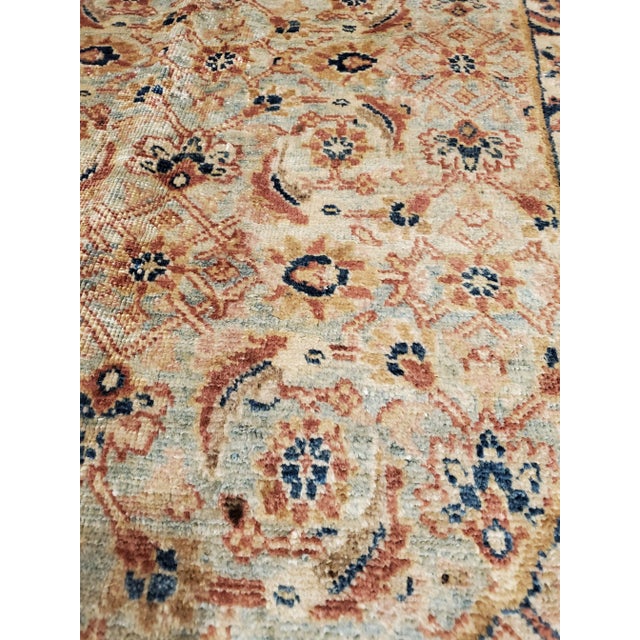 Antique Tabriz Persian Earth Tone & Ivory Rug For Sale - Image 9 of 12