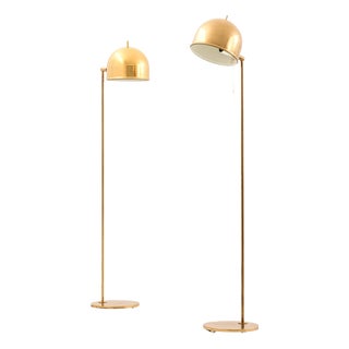 Floor Lamps in Brass from Eje Ahlgren, 1950s, Set of 2 For Sale