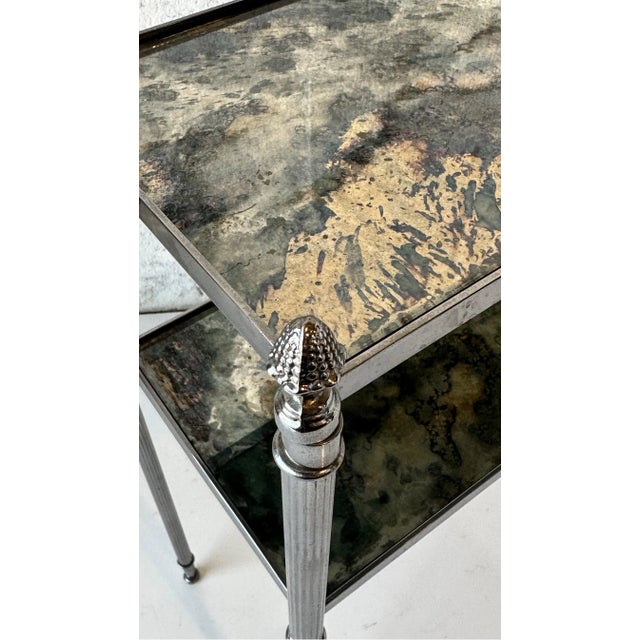 Maison Bagues Style 2 Tier Side Table For Sale - Image 9 of 9