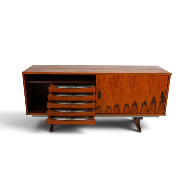 1960s Danish Rosewood Sideboard, 61-Inch For Sale - Image 9 of 18