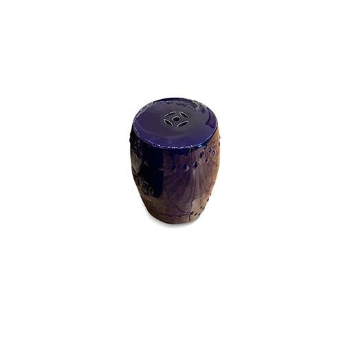 Chinese 1990s Purple Color Garden Stool For Sale - Image 3 of 3