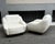 Torino Armchairs in Mohair and White Bouclé with Sinuous Armrests, 2000s, Set of 2, in Very Good conditions. Designed from...