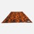 Dutch Pure Wool Throw Blanket in Orange and Brown Swirl from Aabe, 1970s For Sale - Image 11 of 12