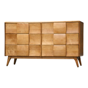 1950s Refinished Solid Maple Kohinoor Dresser by Heywood Wakefield