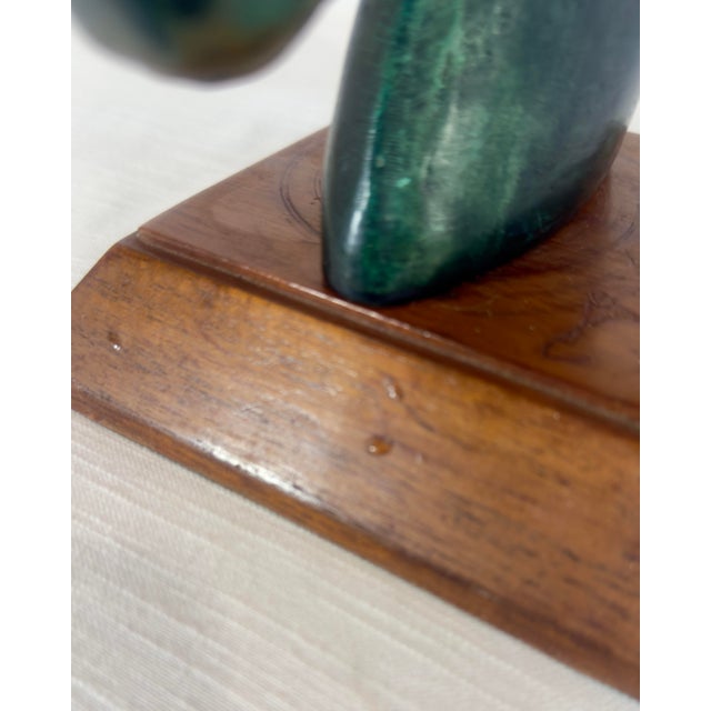 Vintage Mid-Century Modern Patinated Brass / Bronze Figurine For Sale - Image 11 of 11