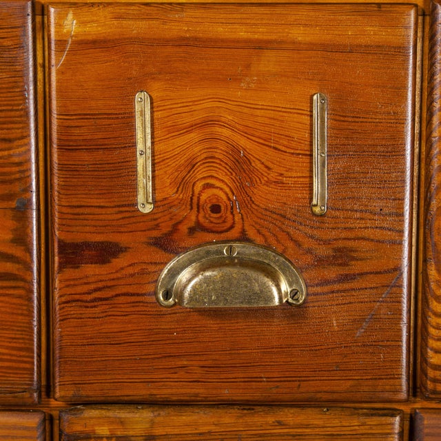 Tall Chest of 28 Drawers, 1940s For Sale - Image 4 of 17