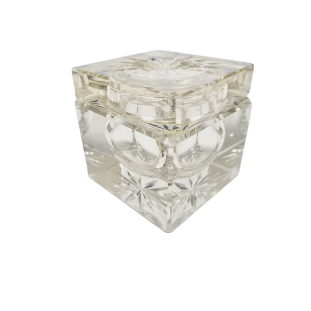 Bidermeier Style Crystal Inkwell, Germany, 1890s For Sale - Image 12 of 12