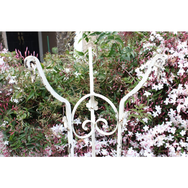 Victorian Large 55" Antique French Wrought Iron Plant Stand For Sale - Image 3 of 5
