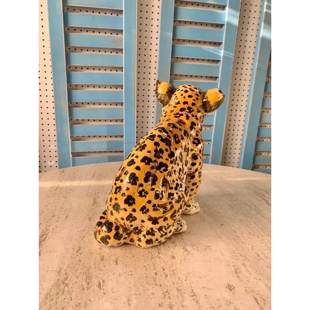 Yellow Ronzan Style Baby Jaguar Ceramic, 1970s, Italy For Sale - Image 8 of 11