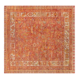Antique Turkish Oushak Rug For Sale