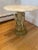 1970s Vintage Side Table With Marble Top and Carved Base For Sale - Image 4 of 11