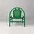 French Modern Argos Armchair in Pink Leather and Green Wood by Baumann, 1970s For Sale - Image 6 of 18