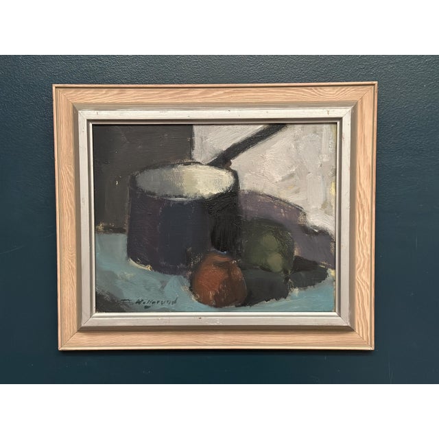 Bengt Hillgrund, Pan and Fruits, 1961, Oil on Canvas, Framed For Sale - Image 15 of 18