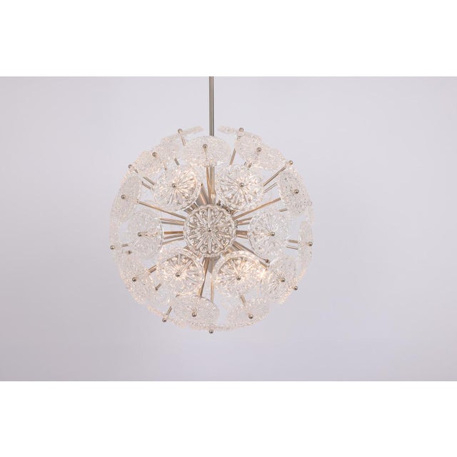 Floral Chrome Sputnik Chandelier, Germany, 1960s For Sale - Image 4 of 15