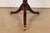 Baker Furniture Georgian Flame Mahogany Pedestal Drum Side Table or Tea Table, Newly Refinished For Sale - Image 12 of 14