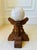 Folk Art Vintage 1970’s Carved Wood Plinth For Sale - Image 3 of 13