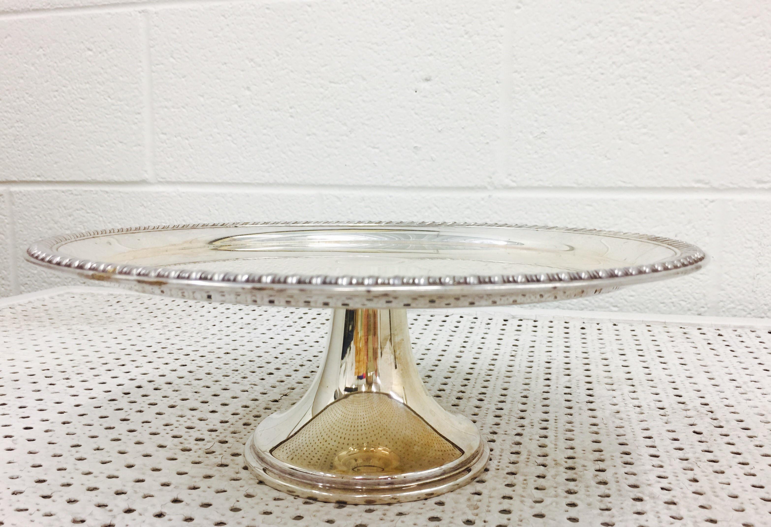 Silver Plated Cake Stands & A Very Handsome Antique Edwardian Silver