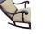 Antique French Carved Empire Rocking Chair Armchair Mahogany Lounge Rocker For Sale - Image 12 of 13