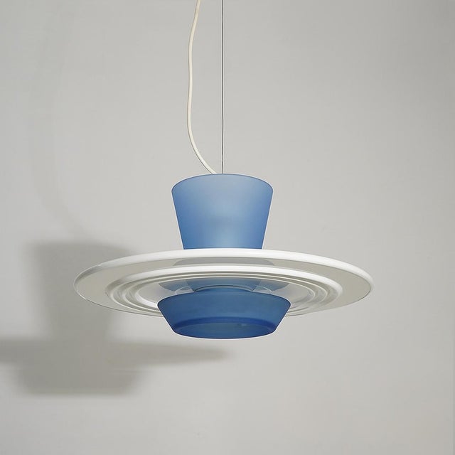 Zefiro Pendant Light by Giuseppe Ramella for Arteluce, 1980s For Sale - Image 13 of 13