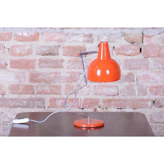 Mid-Century Table Lamp in Chrome attributed to J. Hůrka for Napako, Czech, 1960s For Sale - Image 3 of 10