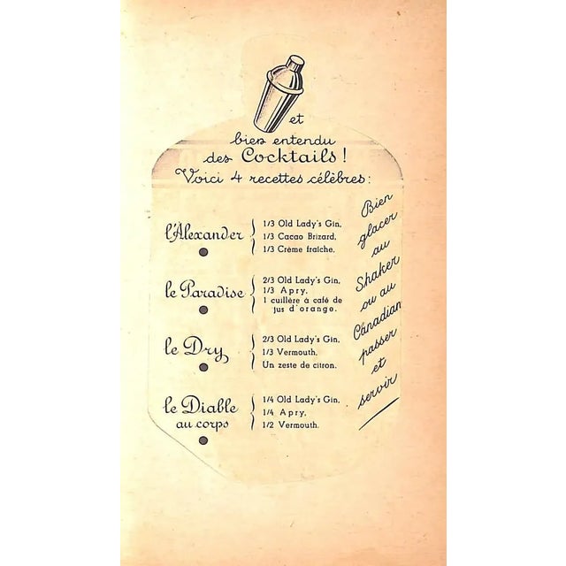 Traditional "L'Art Du Cocktail" 1930 Vermeire, Robert For Sale - Image 3 of 12