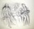 Veronika Issaeva-Agenos, Hammam with Nude, 2015, Pencil Drawing For Sale