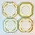 1950s Vintage Boho Chic Japanese Eclectic Victorian China Luncheon Plates - Set of 4, Meito China For Sale - Image 4 of 11