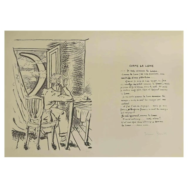 Giorgio De Chirico, Comme la Lune, Lithograph, 1945 For Sale