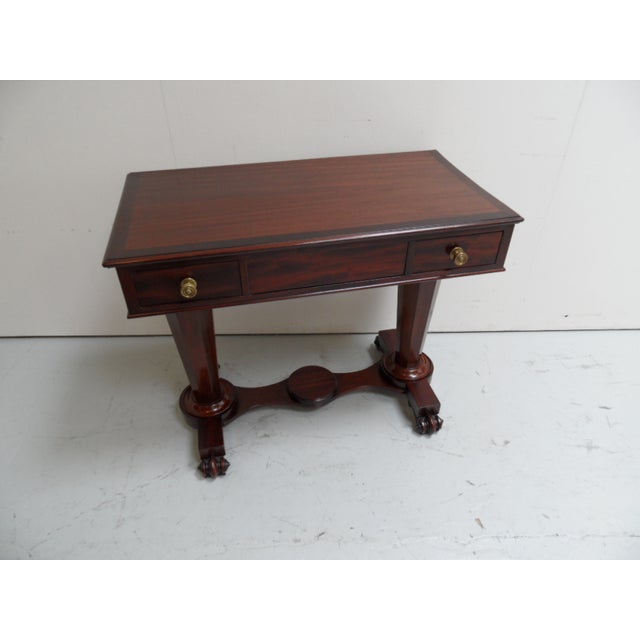 Antique Georgian Mahogany Writing Table For Sale - Image 13 of 14
